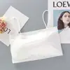 Sutiã Camisola Fino Sem Costura Anti-Exposição de Seda Gelada para Mulheres com Bojos