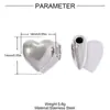 Corazón de Melocotón Pulido Fino DIY Cuentas de Acero Inoxidable Hechas a Mano para Mujeres con Cuentas de Huella de Perro con Diamante Pulsera Joyería de Acero de Titanio