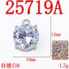 Moda Geométrica Gota de Agua Redonda Circonita Colgante Pendientes Hechos a Mano Collar Corazón Estrella de Cinco Puntas Accesorios para Joyería DIY