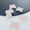 Pedra natural cristal lapidado pequena borboleta pedra bruta feita à mão DIY colar pulseira pingente brincos acessórios de joia atacado