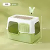 Bandeja de arena para gatos extragrande, tamaño gigante, completamente cerrada, inodoro para gatos anti-salpicaduras, a prueba de olores, esterilizante y desodorizante, artículos para mascotas para comercio transfronterizo