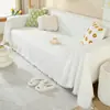 Una Hoja Completa de Tela para Funda de Sofá para Apartamentos de Alquiler, una Funda Completa de Una Pieza Estilo Perezoso para Apartamentos de Alquiler, Adecuada para Todas las Estaciones, Hecha de Tela de Poliéster-Algodón