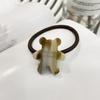 Accesorios para el cabello de Corea del Sur, linda banda para el cabello para niña, cuerda para el cabello con forma de galleta de oso dulce, exquisitos accesorios de cuerda para el cabello de alta calidad.
