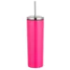 Taza Termo Portátil para Coche de 20 oz Sublimación Termo de Acero Inoxidable 304 Recubierto con Tapa de Popote Taza Recta Venta al por Mayor