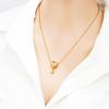 Pingente Coração de Ouro 18K Imitado Pan&Jia Full Diamond Acessório para Pulseira DIY para Mulheres, Atacadista Fabricante de Acessórios de Ouro de Areia Transfronteiriço
