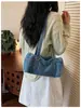2026 Bolso de Mezclilla Gran Capacidad Nuevo Casual Bolso de Hombro para Debajo del Brazo de Alta Gama para Viajes Bolso Almohada