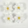 Imitación Ins Pequeño Fresco Terciopelo Flor de Cerezo Cabeza Pasador Hecho a Mano DIY Corona Adorno para el Cabello de Boda Material para Ramillete Flor Artificial