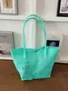 Bolso de Gelatina de PVC para Mujer de Verano, Transparente y de Alta Gama, Bolso de Gran Capacidad de Moda y Versátil para el Trabajo