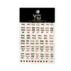 Yitu Pegatinas para Uñas con Letras en Relieve Estilo Simple Dulce Fresco Europeo y Americano Sexy Estilo Popular Pegatinas Decorativas Yt5689