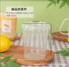 500ml Taro redondo açúcar mascavo gelo em pó jar portátil cozido capim fada iogurte sobremesa frasco de iogurte frio extrato de iogurte portátil frasco de plástico portátil