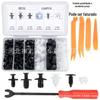 155pcs/150pcs caixa fivela carro universal caixa conjunto fivela fechos de plástico 6 tipos de fivelas