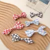 Estilo Ins Coreano Doce e Fofo Pequenos Quadriculados Frescos Tecido Laço DIY Acessórios de Cabelo Feitos à Mão Sapatos Bolsas Acessórios de Vestuário