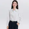 Traje de Dos Piezas Nuevo Azul para Primavera y Otoño + Pantalones de Pierna Ancha para Entrevista Ropa Formal Blusa Profesional para Mujer