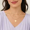 Colar empilhado multi-camada personalizado de venda quente europeu e americano colar transfronteiriço colar feminino pequeno pingente de barra colar de corrente de clavícula