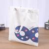 Bolsa de Lona Simples de Ombro Único para Estudante Bolsa Publicitária com Estampa Digital Bolsa de Algodão Bolsa Tote Personalizável com Logo