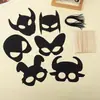 Directo de fábrica unicornio rasca fiesta pintura papel máscara diy holiday rasca pintura tarjeta rasca colorida máscara venta al por mayor