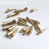 Accesorios para joyería DIY/cobre puro latón cono sólido cono puntiagudo cono cilíndrico perforado colgante de cono de cobre puro fabricantes al por mayor