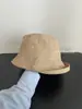 Estilo de pedido japonês! Essencial para o rosto sem maquiagem~ Chapéu de pescador com aba enrolada retrô de imitação de linho azul UV para proteção solar de verão
