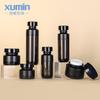 Material de Embalagem Xumin Frasco Acrílico Preto Personalizado 30-100ml Frasco de Loção com Pressão 50g Sub-Frasco de Creme