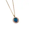 Collar Transfronterizo para Mujer, Joyería de Lujo Ligero de Gama Alta, Colgante de Diseño de Nicho, Cadena para Clavícula, Cadena para Suéter, Accesorios de Acero de Titanio