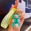 Llavero creativo con forma de panda de moda nacional con dibujos animados de celebridades de Internet auténticos, lindo colgante para bolso de estudiante, venta al por mayor