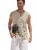 2024 Amazon wish Estación Independiente Vende Chaleco Casual sin Mangas de Color Sólido Estampado para Hombre Camisas para Hombre