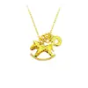 Nuevo Estilo "El Dinero Llega al Instante" Collar Triturado en Oro y Plata, Joyería de Nicho Versátil de Alta Gama para el Año de Nacimiento, Idea de Regalo