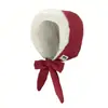 Chapéu de Inverno Feminino com Forro de Fleece, Espessado para Proteção contra o Frio, Uso Duplo como Bolsa, Chapéu de Algodão Peludo, Chapéu Quente que Protege as Orelhas