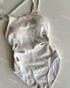 [4 Colores] Nuevo Color Caramelo Sexy Corte en la Cintura Flor de Alto Nivel para Vacaciones Cubre Vientre Aspecto Adelgazante Traje de Baño de una Pieza para Mujer