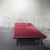 Escenario Plegable de Hotel con Ruedas, Escenario Portátil de Instalación Rápida, Escenario en T para Bodas, Escenario Plegable Modular, Escenario Móvil de Baile de Aleación de Aluminio