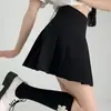Nueva falda plisada para mujer, primavera y verano, versátil, adelgazante, de cintura alta, pantalones de seguridad, estilo preppy, falda plisada pequeña