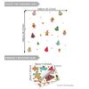 D16078 Modelo Nuevo Árbol de Navidad Hombre de Jengibre Pegatinas Electrostáticas para Ventana Decoración Festiva Sala de Estar Dormitorio Ventana Pegatinas Electrostáticas Autoadhesivas