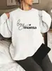 Sudadera de Amazon Transfronteriza Europea y Americana Nueva Estampada de Manga Larga con Cuello Redondo