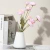 Jarrón de plástico imitación cerámica al por mayor de fábrica blanco patrón vertical arreglo floral moderno simple linterna oficina decoración del hogar flor