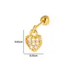 Henson Accesorios de Moda Tendencia Versátil Popular Colgante de Corazón Estrella Circonita Pendientes de Aro Pendientes de Piercing Comercio Exterior Europeo y Americano