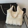 Bufanda de Encaje Estilo Hada Casual de Verano para Vacaciones 2026 Bolso de Playa Tote Grande de Capacidad con Diseño Hueco de Moda para Mujer
