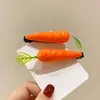 Pasador de Fruta Artificial para Mujer, Pinza de Pato Distintiva Creativa para Mechones Sueltos, Pasador Divertido para Flequillos Frontales, Accesorio para el Cabello
