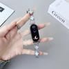 Adequado para Pulseira Xiaomi Mi Band 9, Pulseira de Metal Trevo de Quatro Folhas Madrepérola Redmi Watch 5/6 Xiaomi 8 Pro