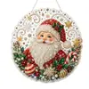Arte de Perlas y Diamantes Navideño Transfronterizo Kit de Materiales para Pintura de Perlas y Diamantes Navideños DIY F