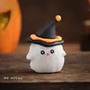 Decoración de Pastel de Halloween Arcilla Suave Figura Linda de Fantasma Ojos Chistosos Perlas de Azúcar Velas de Halloween Toppers Inserts