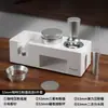 Dispensador de polvo, pisón de café, juego de tres piezas, soporte para pisón de máquina de café, martillo pisón, herramienta de almacenamiento