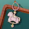 Dinastía Song Brocado Moneda de Cobre Caballo Hebilla de Anillo Encanto para Bolso DIY Año del Caballo Llavero Colgante Colgante Pequeño Terminado Venta al por Mayor en Stock
