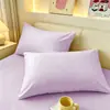 Fronha de algodão lavado estilo simples para quarto de casa, fronha dupla ou simples para dormitório de estudante, adequada para todas as estações