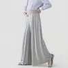 Calça de maternidade para outono e inverno, nova calça de perna larga drapeada de cintura alta com suporte total para a barriga, macia e confortável, sem apertar, calça casual compri da.