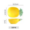 Bol Escandinavo con Forma de Piña Cerámica Bol de Desayuno Bol de Ensalada Linda Plato de Fruta Plato de Bocadillos Plato de Servir Personalizado Hogar