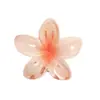 Pinza de Tiburón para el Cabello con Flor de Plumeria y Flor de Bauhinia, Estilo Vacacional para la Parte Trasera de la Cabeza de Mujer, Accesorio para el Cabello