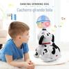 Celebridade da Internet do TikTok Mesmo Estilo Infantil Universal Música Leve Projeção Dançante Giratório Pião Bola Cachorrinho Brinquedo Elétrico Transfronteiriço