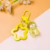 Llavero de oso estrella de cinco puntas ins, colgante de oreja colorido de estrella acrílica, decoración de bolso, accesorios de cuentas al por mayor