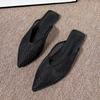 Nuevas Sandalias Planas de Punta Afilada de Moda Verano 2026, Mocasines Medios sin Talón Deslizables Estilo Ins, Mocasines Cerrados Estilo Hada para Mujer