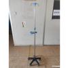 Base de 5 patas y 5 ruedas de acero inoxidable de 25 a 19 mm de alta resistencia con 5 frenos, soporte de infusión retráctil ajustable de 4 ganchos